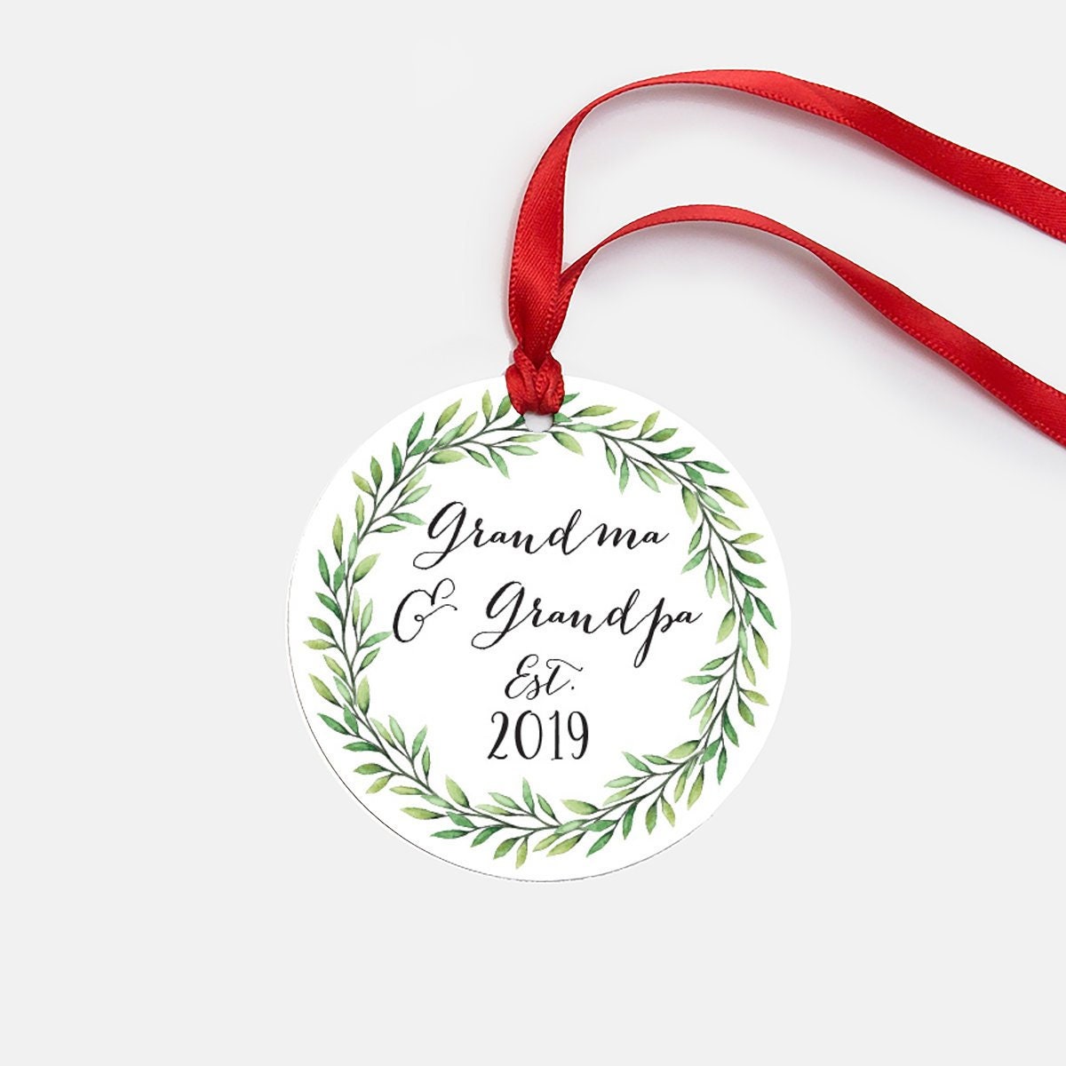 Pregnancy Announcement Christmas Ornament, Grandma & Grandpa Christmas Ornaments, Christmas Pregnancy Reveal, Baby Ornament